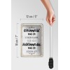 Femer Blechschild Spruch 12x18 cm Wer immer tut was er