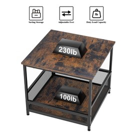 Pitare Mini Fridge Stand with Storage, Heavy Duty Mini Fridge Cabinet Shelf - 230 lbs Capacity, Storage Bin for Drink & Snacks, Sturdy Small Refrigerator Stand for Dorm, Office, and Bedroom