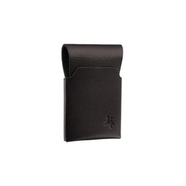 VISCONTI Raw Collection Origami Leather Micro Cash/Card Ultra Slim Wallet, (Black)