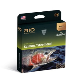 RIO Products Elite Salmon/Steelhead Fly Line, Front Taper for Single Handed Roll and Spey Casting, Slick Coating, WF8F