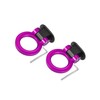 VekAuto 2 Set Universal Purple Ring Shaped Car Tow Hook