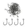 50pcs/Pack Fishing Single Replacement Hook Inline Large Eye Single Hook