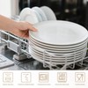 Yachi Ceramic 10 1/4 Inch White Dinner Plates Set of