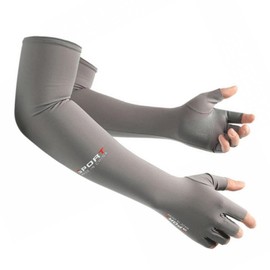 COREJOY Mangas para Brazos UV,Protectora para Brazo.Manguitos de protección solar para hombre y mujer,Mangas de Brazo Seda de Hielo,para Golf,Ciclismo,Correr,Conducir,Pescar,Aire libre (Gris)