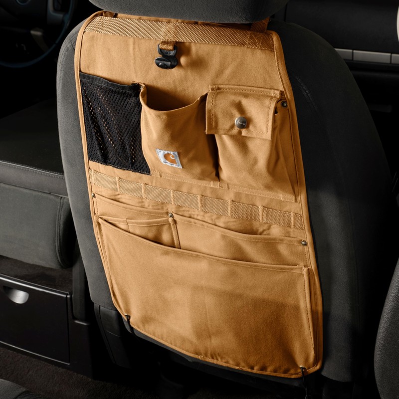 Carhartt Universal Nylon Duck Automotive Seat Back Organizer, Organization for