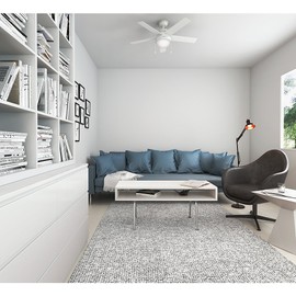 Hunter Fan Company 59266 Hunter 46" Anslee Fresh White Ceiling Fan with Light