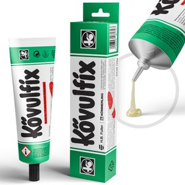 Langlauf Schuhbedarf 3x Extragro?e Tube 120g K?vulfix Rekord Schuhkleber extra stark - der wasserfeste und elastische Textilkleber Sohlenkleber Absatzkleber Lederkleber Alleskleber von Langlauf Schuhbedarf (3 Tuben)