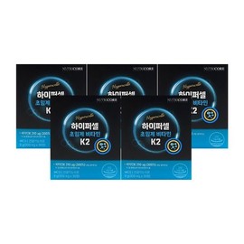 Nutricore Hypercell Supercritical Vitamin K2 300mg x 30 tablets x 5 boxes None / 뉴트리코어 하이퍼셀 초임계 비타민 K2 300mg x 30정 x 5박스 없음