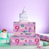 WRAPAHOLIC 9th Birthday Wrapping Paper - 6 Sheets Pink Happy