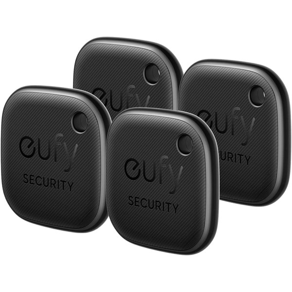 Anker Eufy Security SmartTrack Link 4-Piece Set (Anti-Lost Tracker) [Compatible with Apple Find (iOS Devices Only), Lost Things Lost, Lost Prevention Tags, Find Your Phone, Missing Items, Find Your Phone, Prevent Missing and Phone Ring]