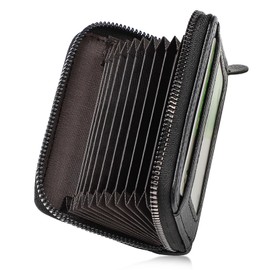 KINGMAS Credit Card Case, Card Holder, Skimming Prevention, Men's, Women's, Black