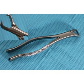 German Stainless Dental Tooth EXTRACTING Forceps NO 23 Cow Horn Lower Molar