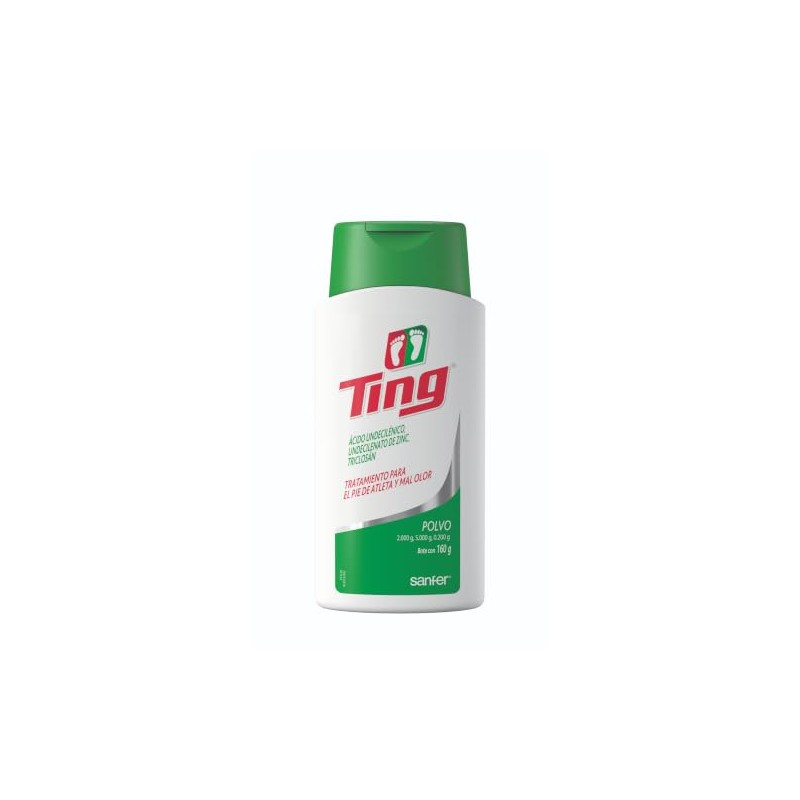 Ting Polvo Talco Antimicótico para Pies Control de Humedad, 150