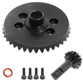 37-Tooth Ring and 13-Tooth Pinion Gears for Front Differentials Gearbox Straight Grain Gears Set for Traxxas 1/10 Ford Hoss Revo Slash Stampede Rustler Summit T-Maxx XO-1, Replacement for MODEL# 5379X