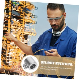 Gatuida 10 x Wire Rope Locker Wire Attachment Stainless Steel Cable Clip for Deck Lamps Suspension Lamp Suspension Rope Clamp Stainless Steel Attachment for Tension Rope Stainless Steel