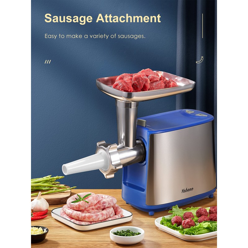 Electric Meat Grinder, Heavy Duty Meat Mincer, Sausage Stuffer Maker,