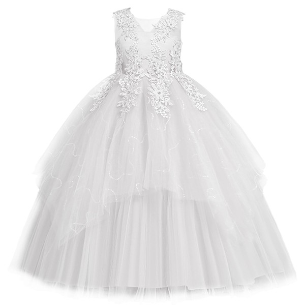 LOLANTA Flower Girl Dresses Wedding Kids Tulle Princess Long Dress