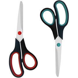 Scissors, 2 Pack 7.5 inch Scissors for Office and Home, Scissor All Purpose for School Fabric Craft Supplies Use