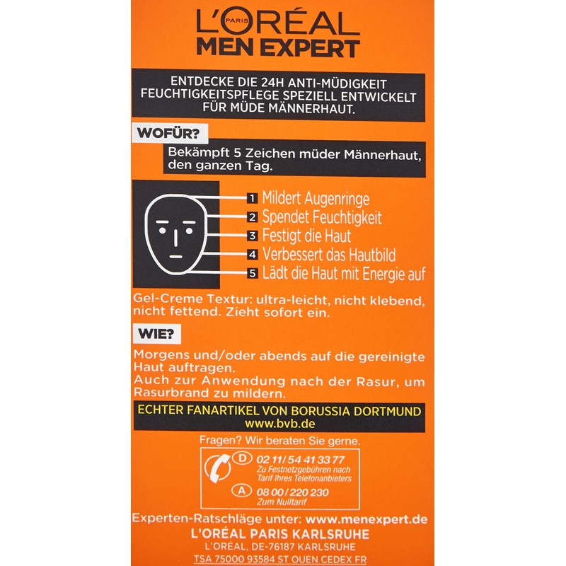 Hydra Energetic Anti-Fatigue Cream for Men 50ml