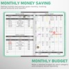WEMATE Budget Planner 2024 with Lock, Monthly Budget Book with