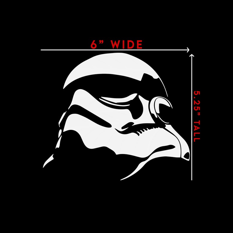Storm Trooper SW Helmet - Sticker Decal Notebook Car Laptop