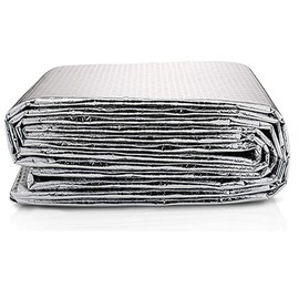 OrangeClub 5 m x 60 cm Radiator Reflective Film Insulation Film Heating Insulation Mat Thermal Film Insulation Film Heat Reflector Wall Insulation Floors Window Cold Protection Shed Hut Kennel