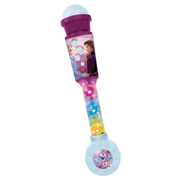 Lexibook - Frozen Frozen Frozen Children's Microphone, Music Game, Built-in Speaker, Light Effects, Aux-in, Purple/Blue, MIC90FZ