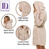 Ladies Dressing Gown Womens Luxury Short Hooded Bathrobe Teen Girls