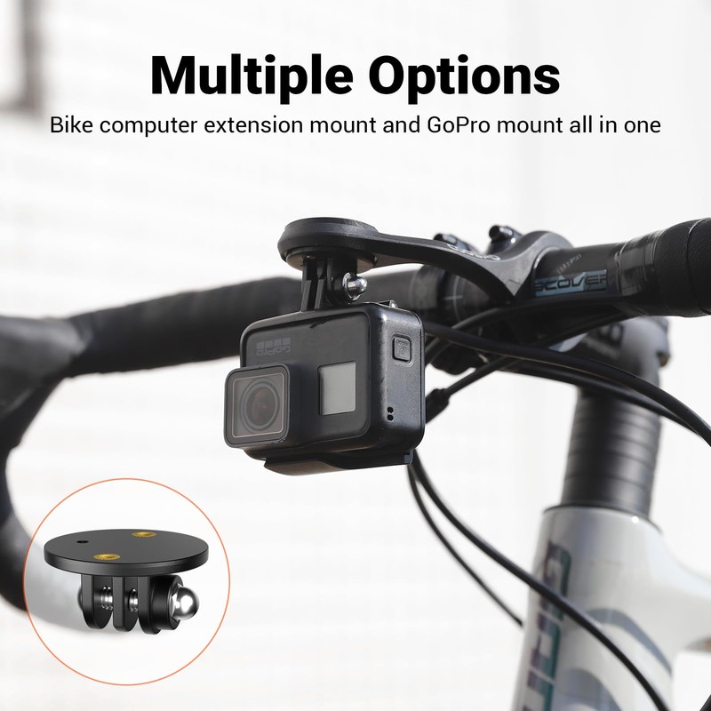 CooSpo Bike Computer Mount, Quick Release Mount for Garmin, Wahoo,