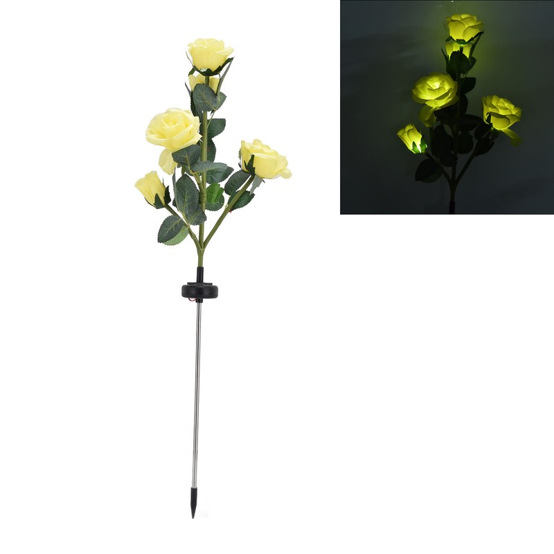 Solar Flowers Solar Cell Panel Intelligent Light Control Waterproof Function