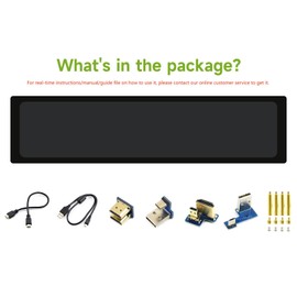 LUCKFOX 11.9-inch Capacitive Touchscreen 320x1480 IPS Tempered Glass Panel with 5-Touch Controls, compatible with Raspberry Pi/Jetson Nano, and PC Computer Windows 11/10/8.1/8/7