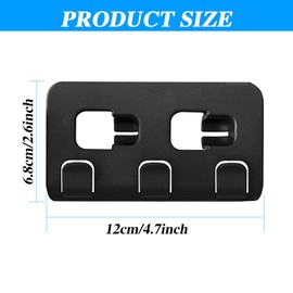 Lecctso Rear Trunk Hook, Trunk Grocery Bag Hooks for Hanging Clothes, Shopping Bags, Car Interior Accessories Compatible with Model Y 5 Seater 2021-2024