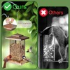 LBTING Bird Feeder for Outside, Metal Lantern-Shaped Bird Feeder, Squirrel