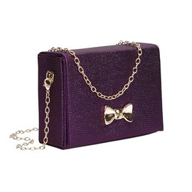 SwankySwans Girl's Flora Crossbody Clutch Bag, Purple, Small