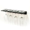 2Pcs Wall Mounted Acrylic Wine Glass Holder Space Saving Stemware