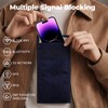 COUSLEWI Faraday Bags for Phones Anti-Theft Protection Navy Blue