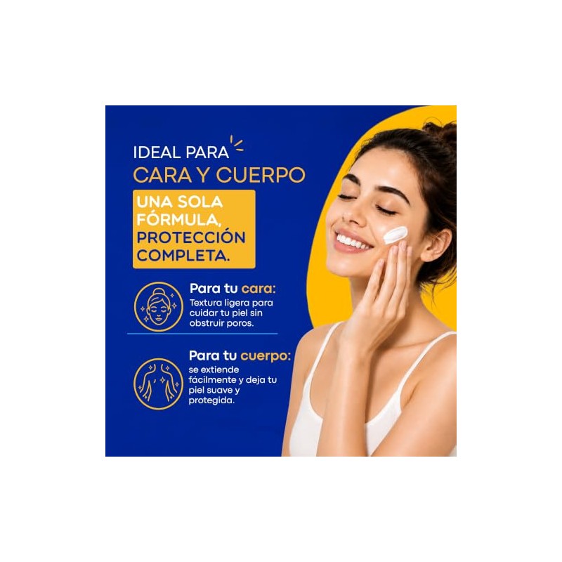 Nuvel Protector Solar Corporal y Facial FPS 50+ | Bloqueador