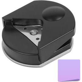 Black Mini Corner Rounder Punch Corner Cutter Tool | Portable Round Corner Trimmer Cutter for Card Photo Card Making DIY Projects Postcard Laminate Scrapbook Supplies Paper and Paper Crafts (4mm)
