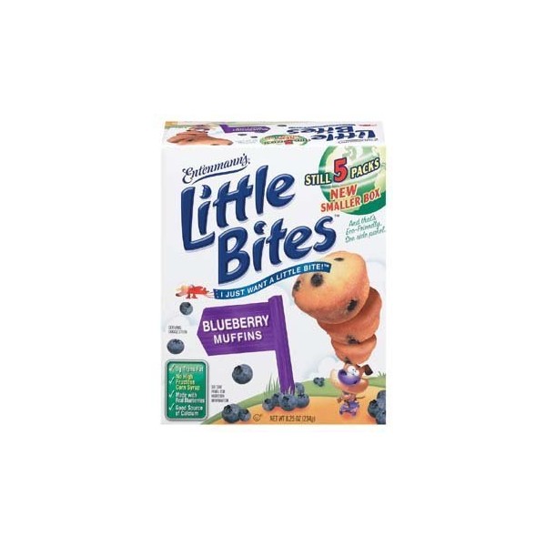 Entenmann's Little Bites 5 ct Blueberry Muffins 8.25 oz (Pack of 6)