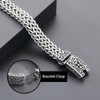 Azubpi Men's 316 Stainless Steel Gothic Viking Bracelet - Flower