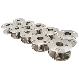 CKPSMS Brand - Metal Bobbins #172222 Compatible with Singer Class 66,66-6, 99, 99-13, 185, 185CL,192,201 (10PCS)