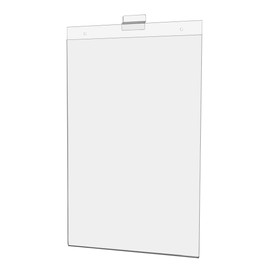 Marketing Holders Slatwall Sign Holder 11"W x 17"H Literature Display Pricing Sleeve Ad Frame Display Advertisement Notice Hours Warnings Flyer Photo