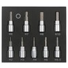 Rowiz 9 Pcs 3/8 Inch Drive Hex Bit Sockets Set,