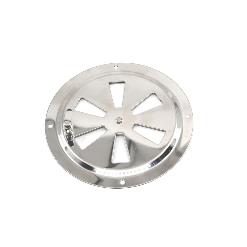 316 Stainless Steel Round Louvered Vent 5"Side Knob Butterfly Vent