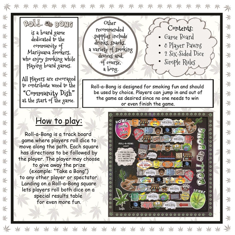 Roll-a-Bong Weed Board Game for Adults | Fun Game Night