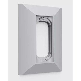 Hidden River Lab Ring PRO video Doorbell adapter plate NUTONE and M&S intercom. Hidden screws - Light grey