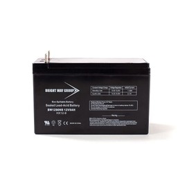 Bright Way Group 12V 9Ah Rechargeable SLA Battery with Nut & Bolt Terminal | BW1290 NB Terminal
