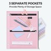 SKYDUE Pencil Pouch for 3 Ring Binder, 3 Pockets and