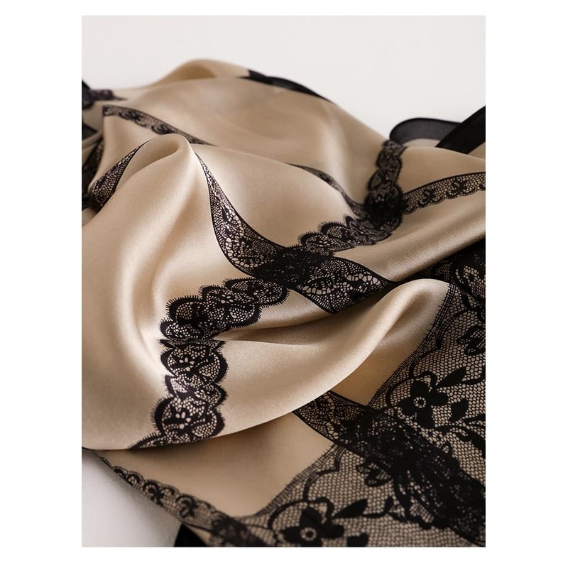 MEISEE 100% Mulberry Silk Long Scarf for Women Large Sunscreen