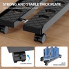 Hovadova Adjustable Mobile CPU Stand, Ventilated Computer Tower Stand with